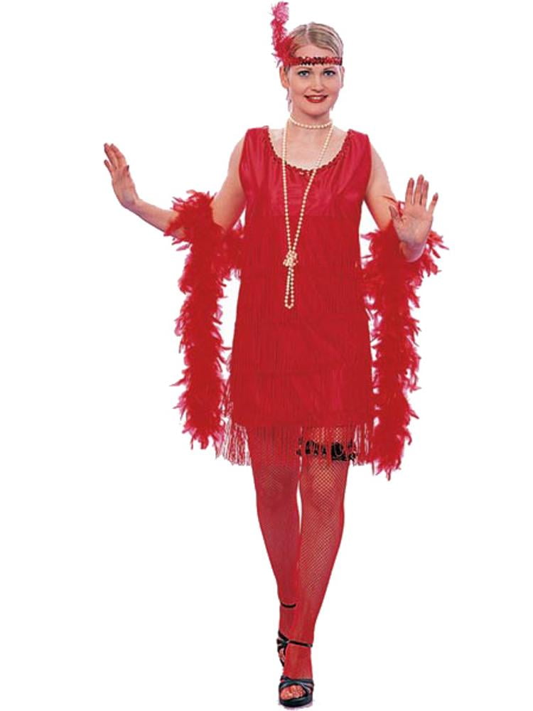 Adult Roaring 20s Red Flapper Gatsby ...